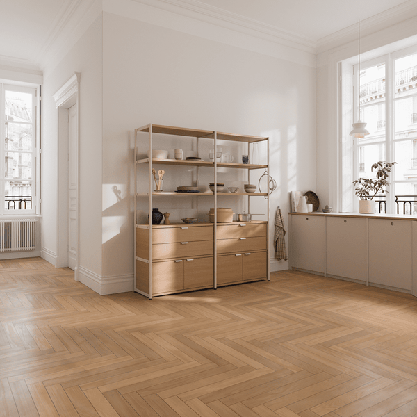 Étagère UNIT - H180 à 215 x L84cm - Précommande