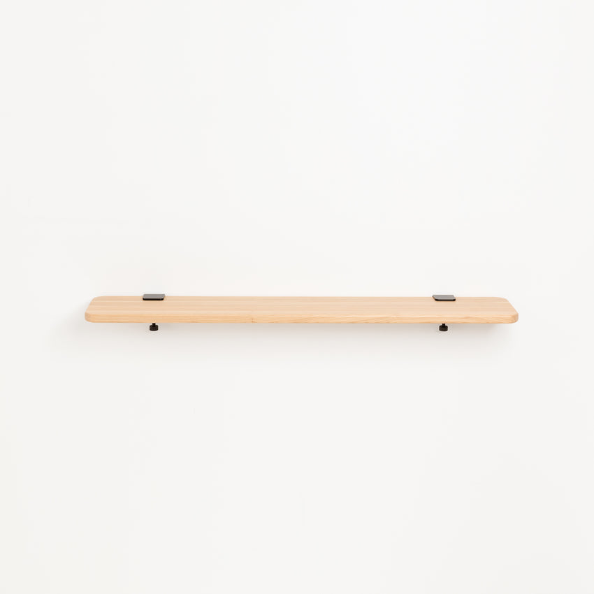 BRACKET wall shelf - solid oak - 90cm