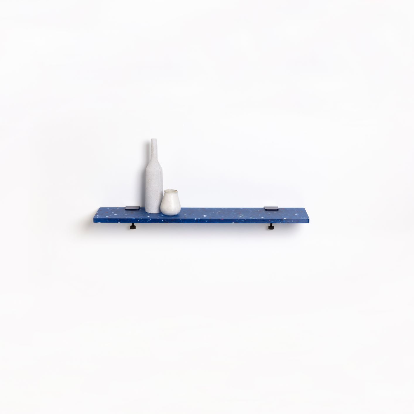 Étagère murale BRACKET -  plastique recyclé bleu PACIFICO - 90cm