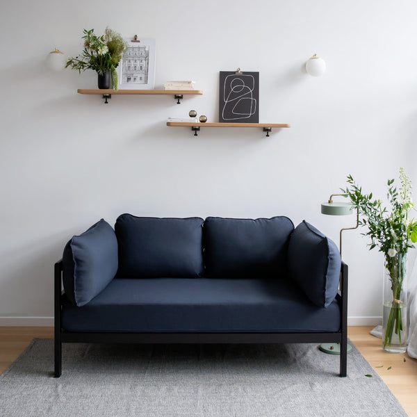BRACKET wall shelf - solid oak - 60 to 90cm