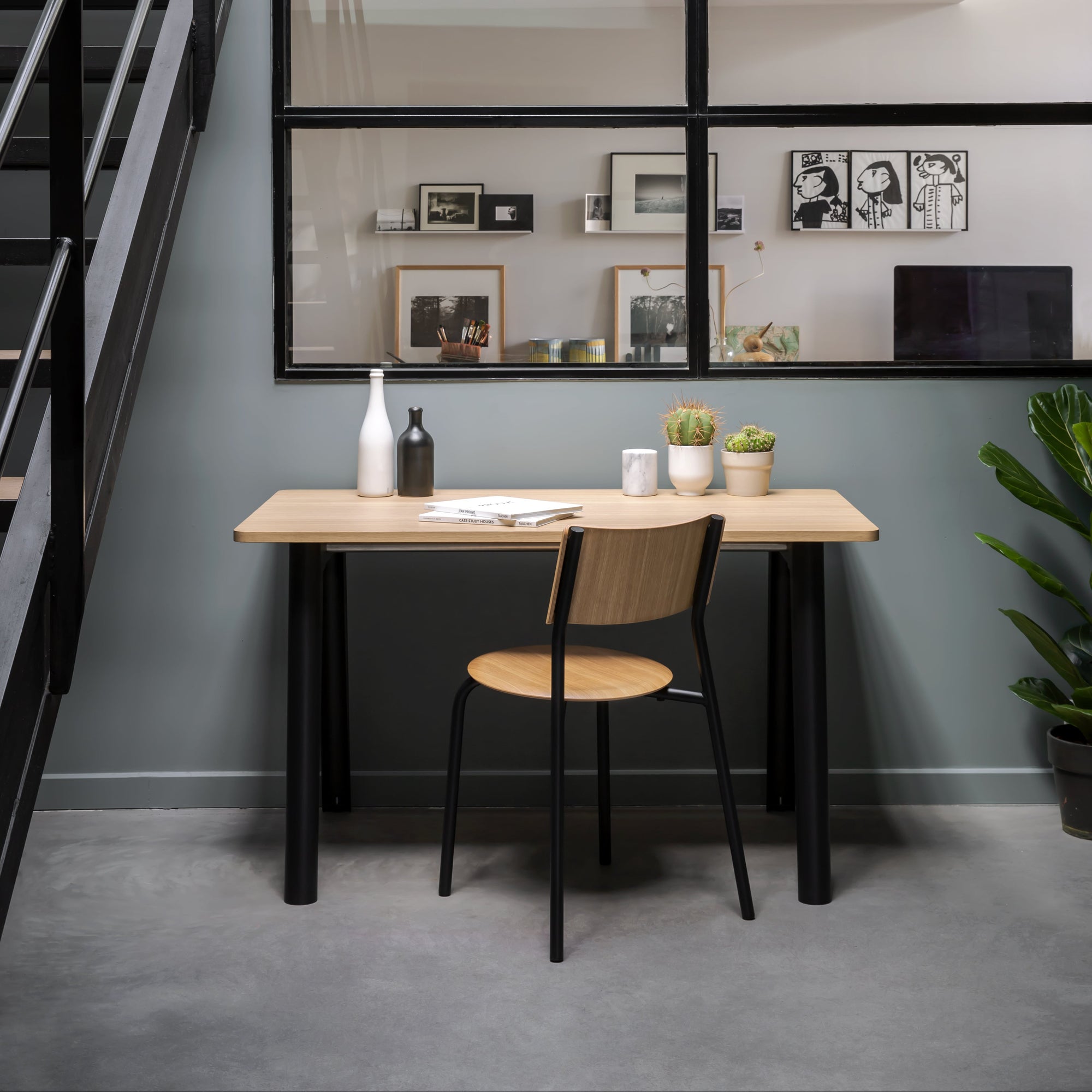 NEW MODERN desk – eco-certified wood – 130x70cm 