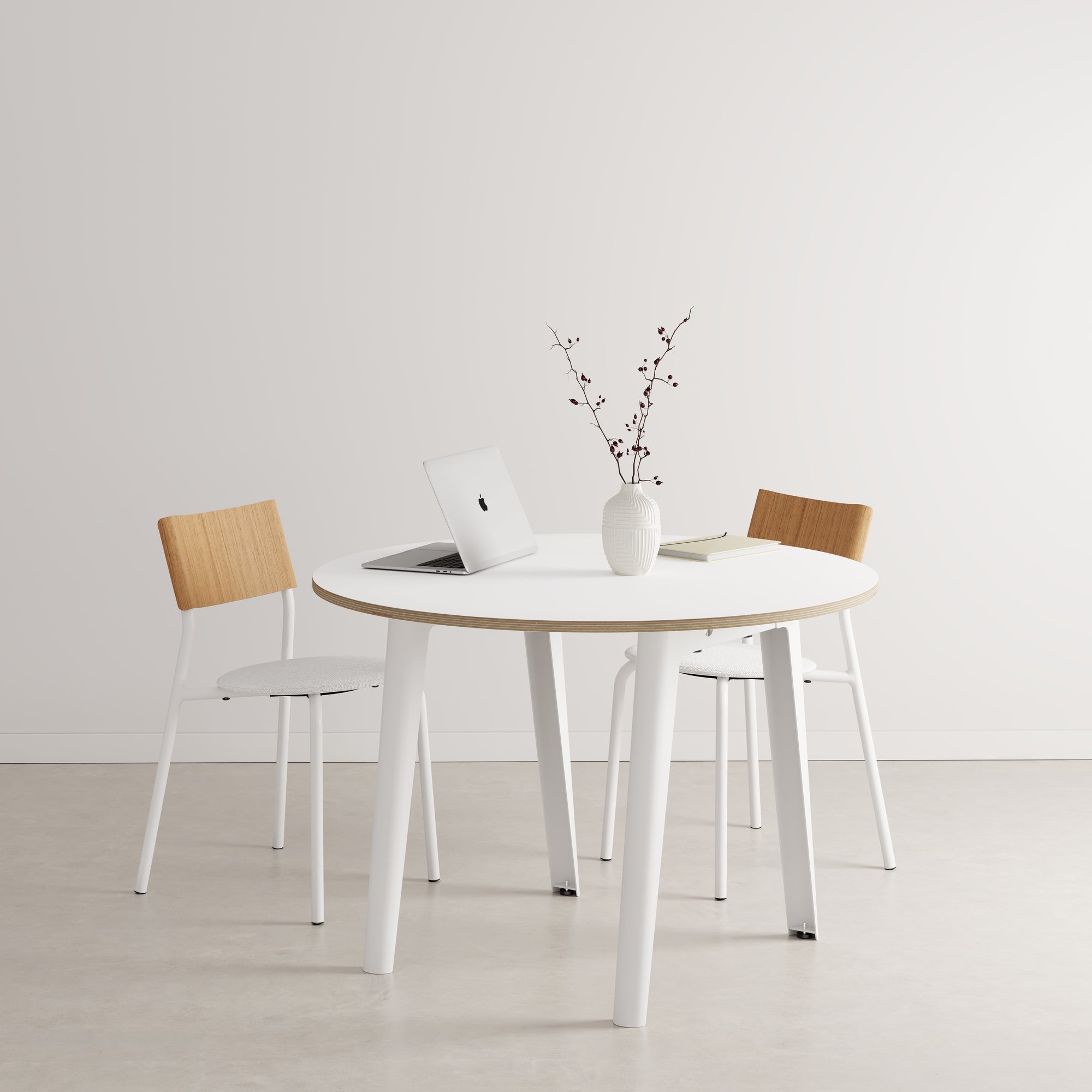 Table de réunion ronde NEW MODERN – Multiplis - Ø 110cm