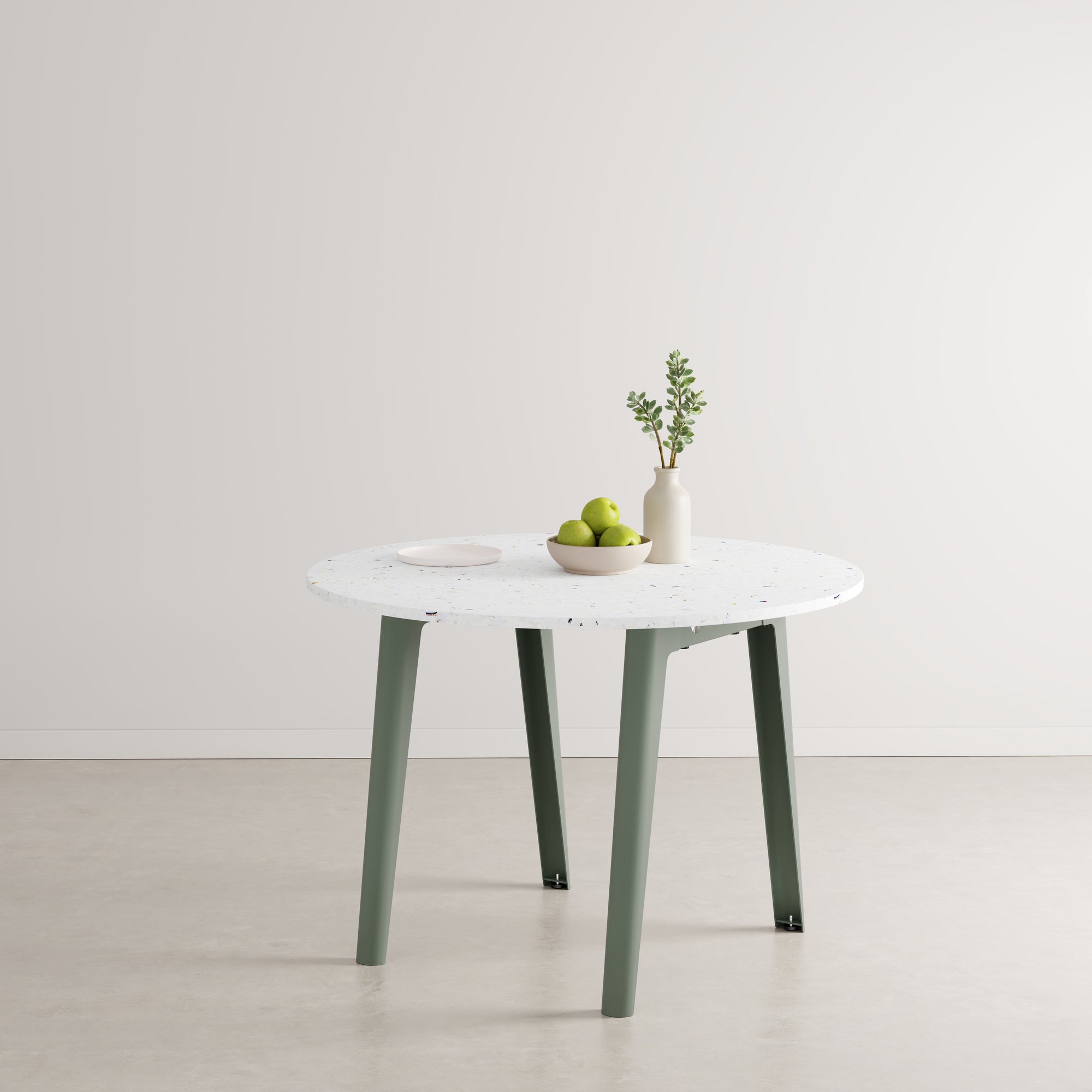 Table ronde NEW MODERN – plastique recyclé - Ø 108cm