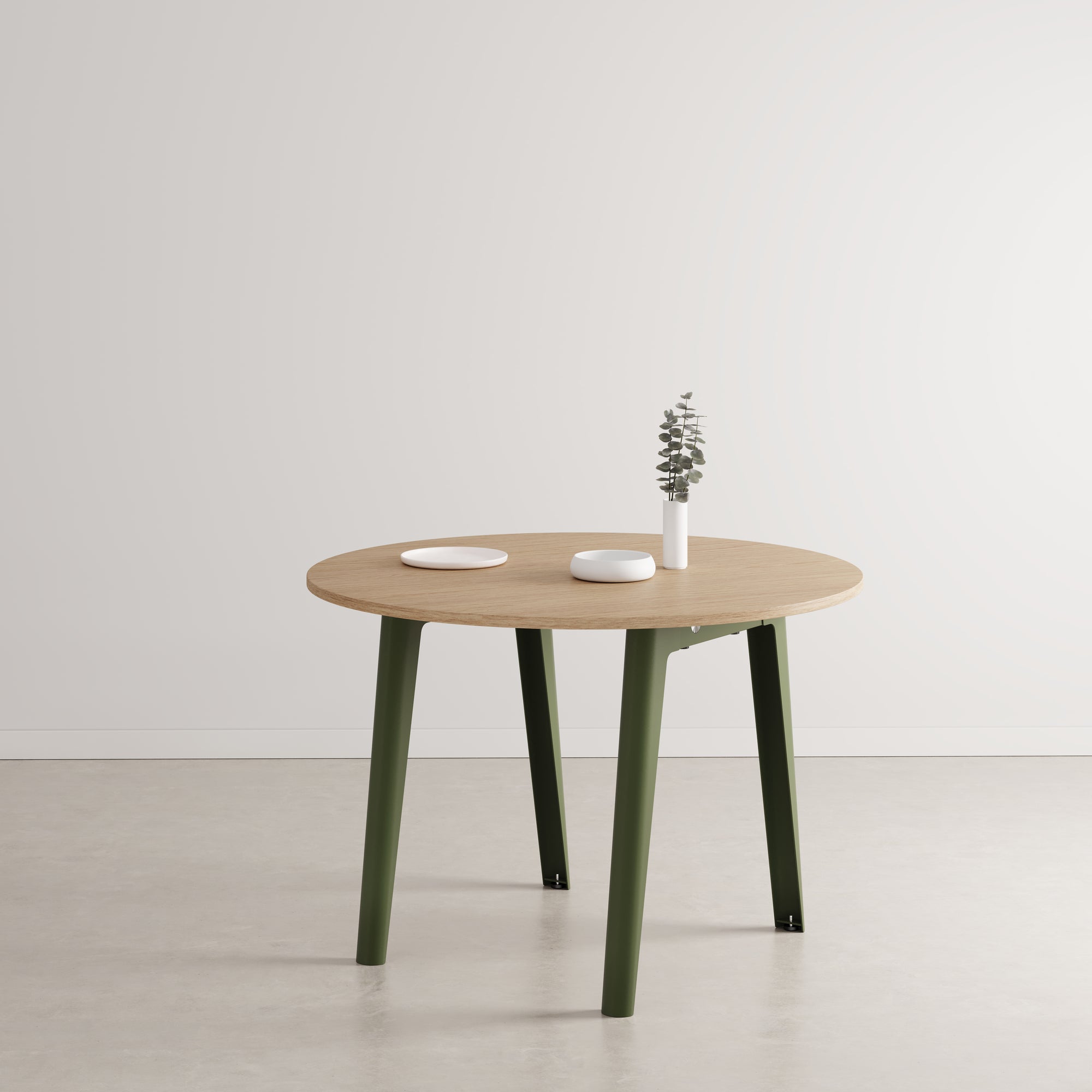 Table ronde NEW MODERN – bois éco–certifié - Ø 110cm