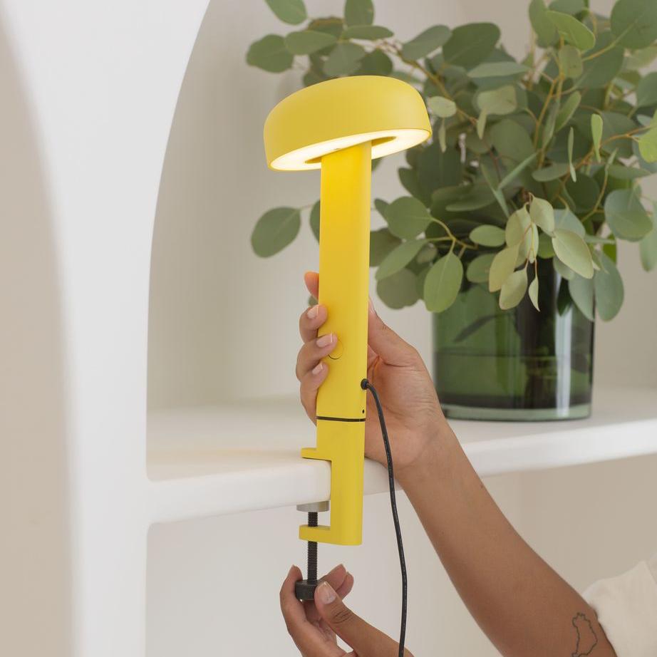 Lampe NOD à pincer - jaune de Naples