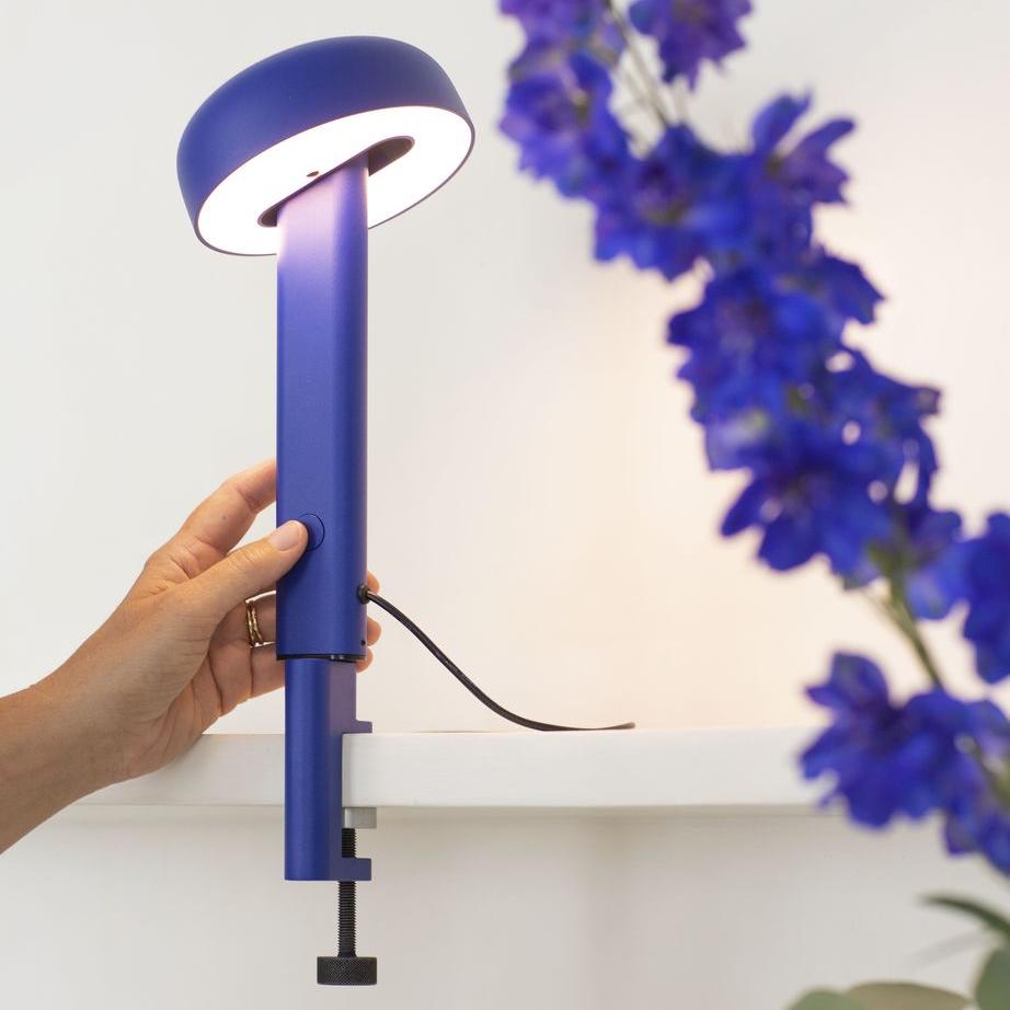 Lampe NOD à pincer - bleu roi