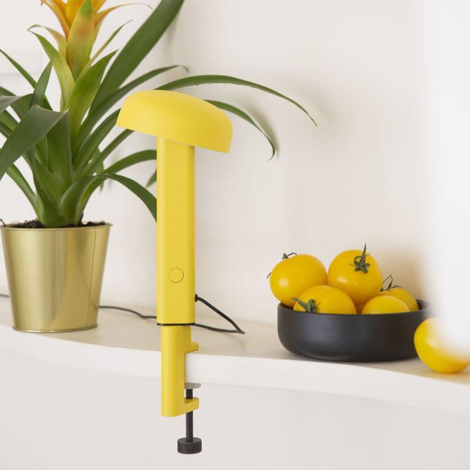 Lampe NOD à pincer - jaune de Naples