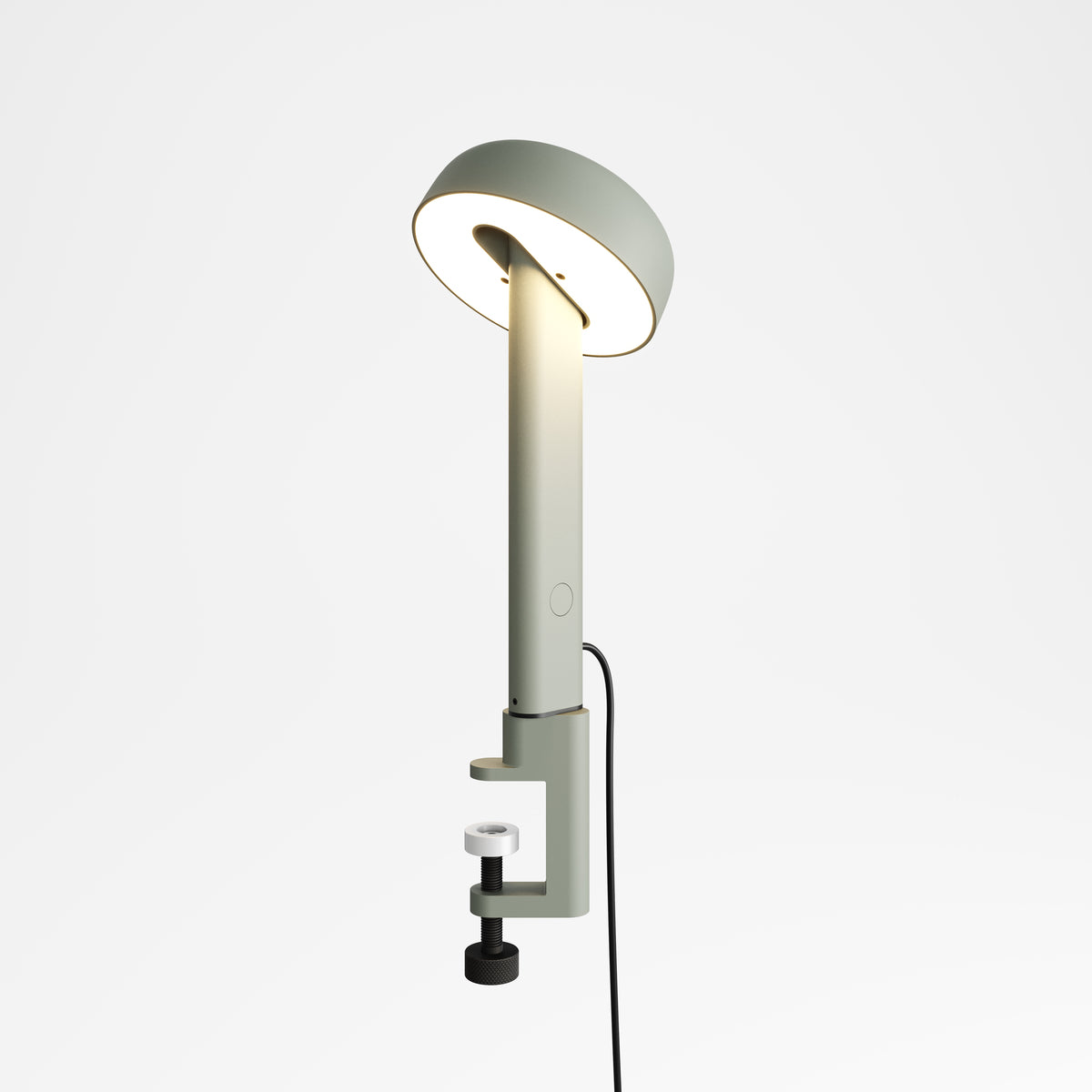 NOD clamp-on lamp - eucalyptus grey 