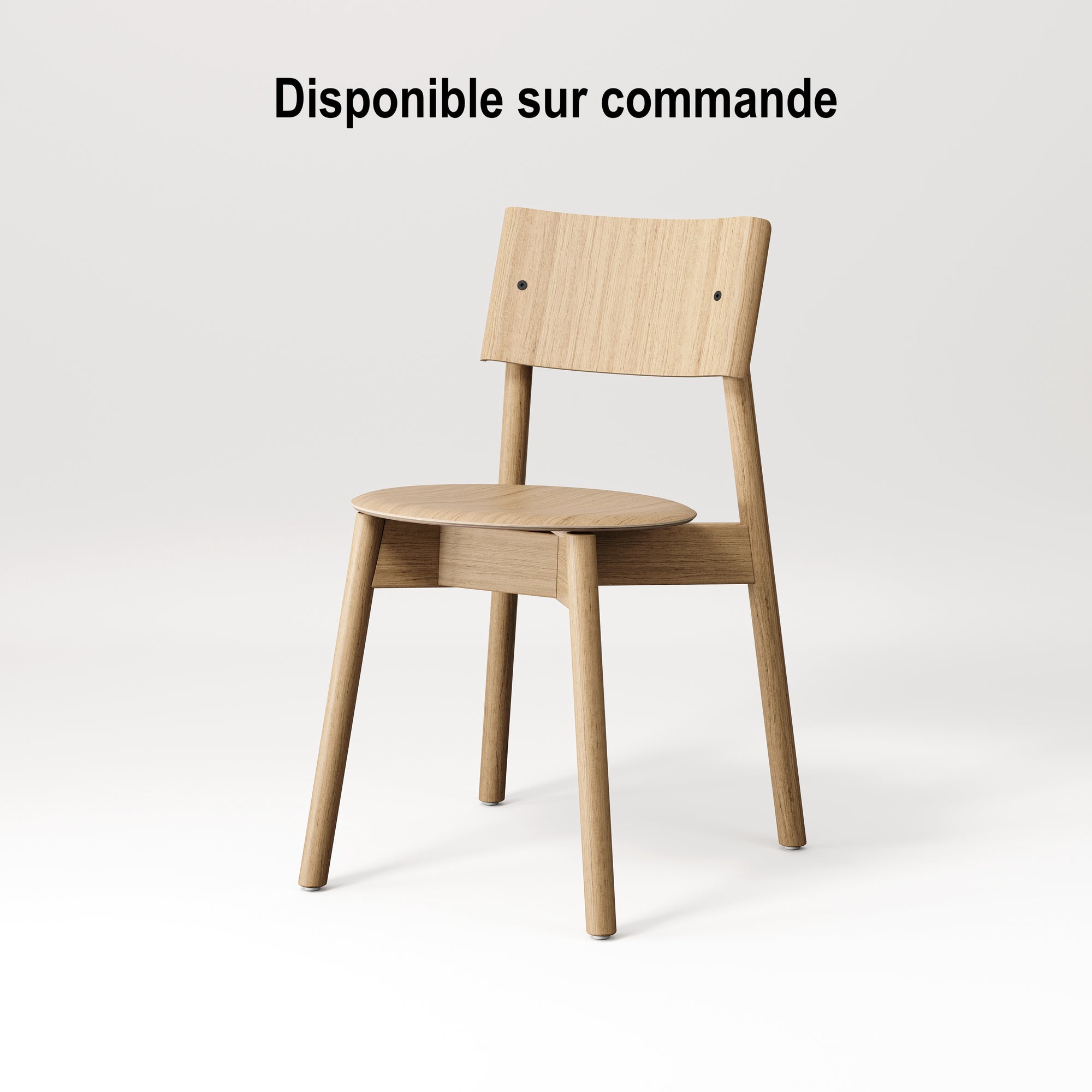 Chaise SSD full wood - bois éco-certifié - chêne naturel