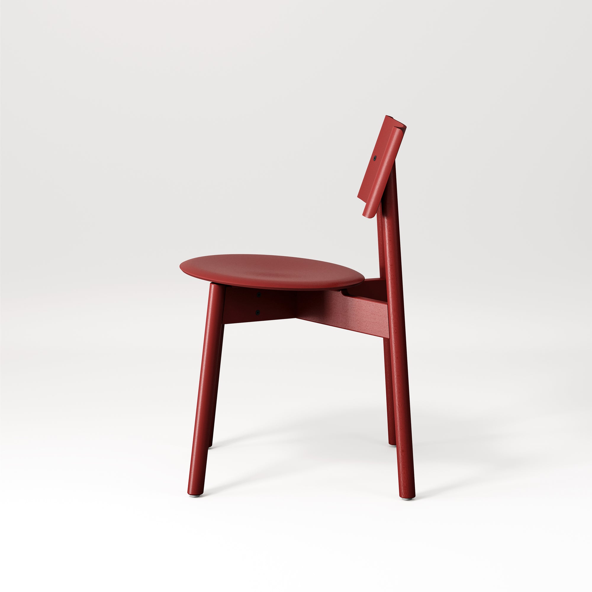 Chaise SSD full wood - bois éco-certifié - rouge coquelicot