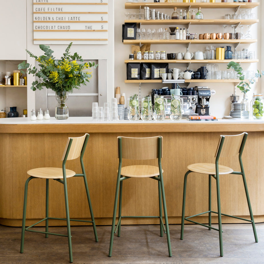 SSD Chair – Counter or Bar Height – Eco-Certified Oak