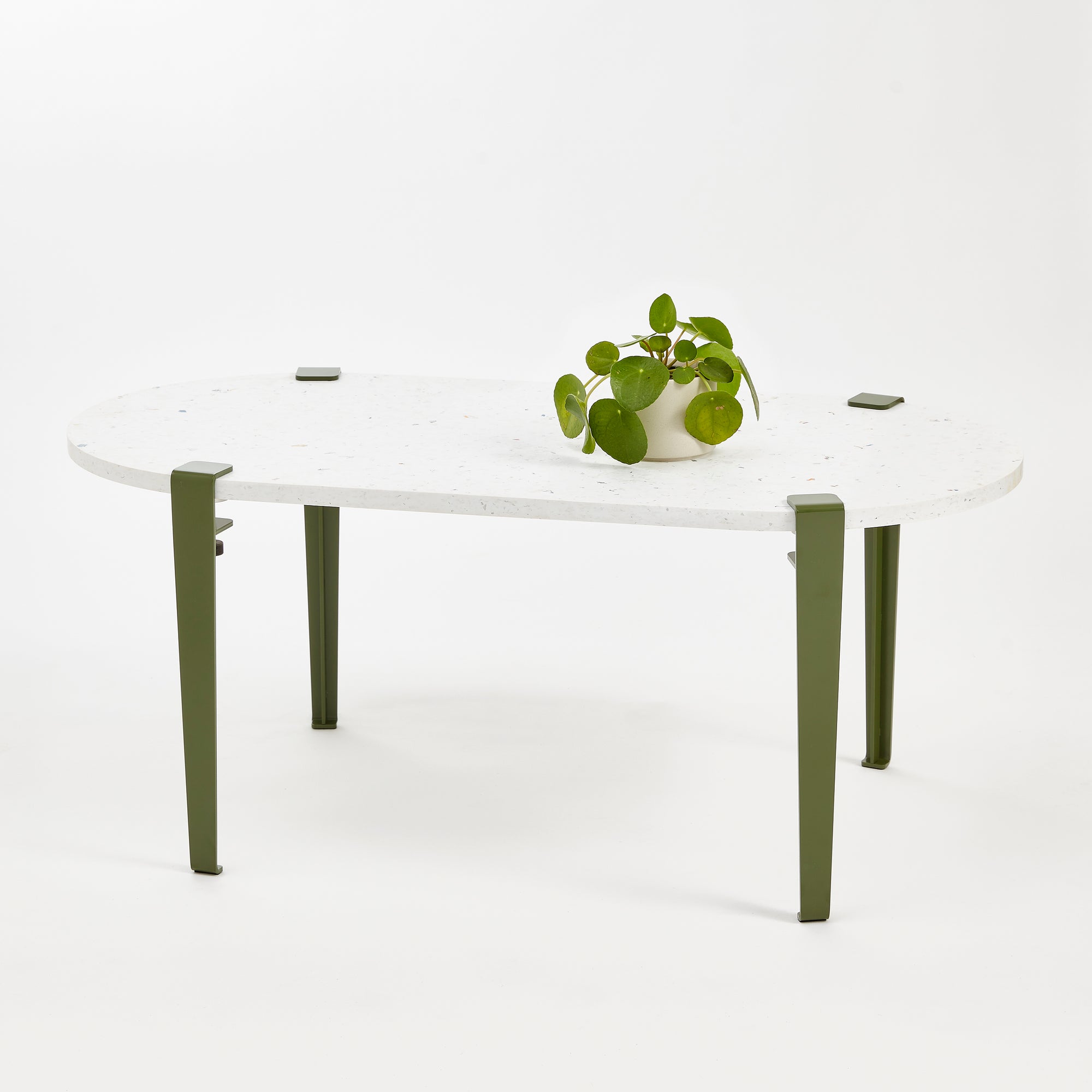 Table basse oblongue - plastique recyclé