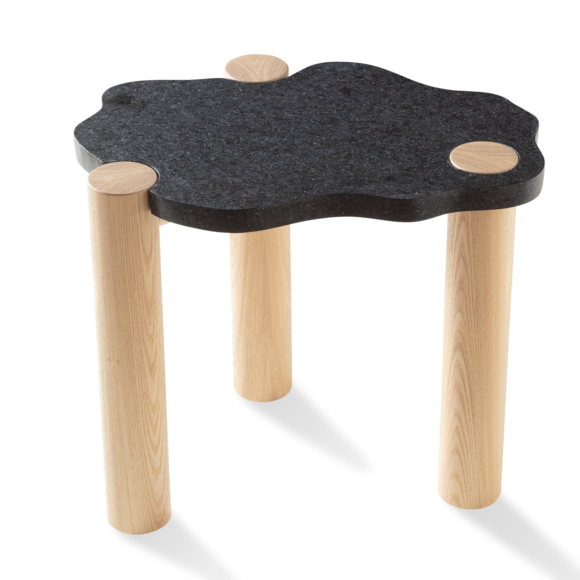 Topo side table in stone