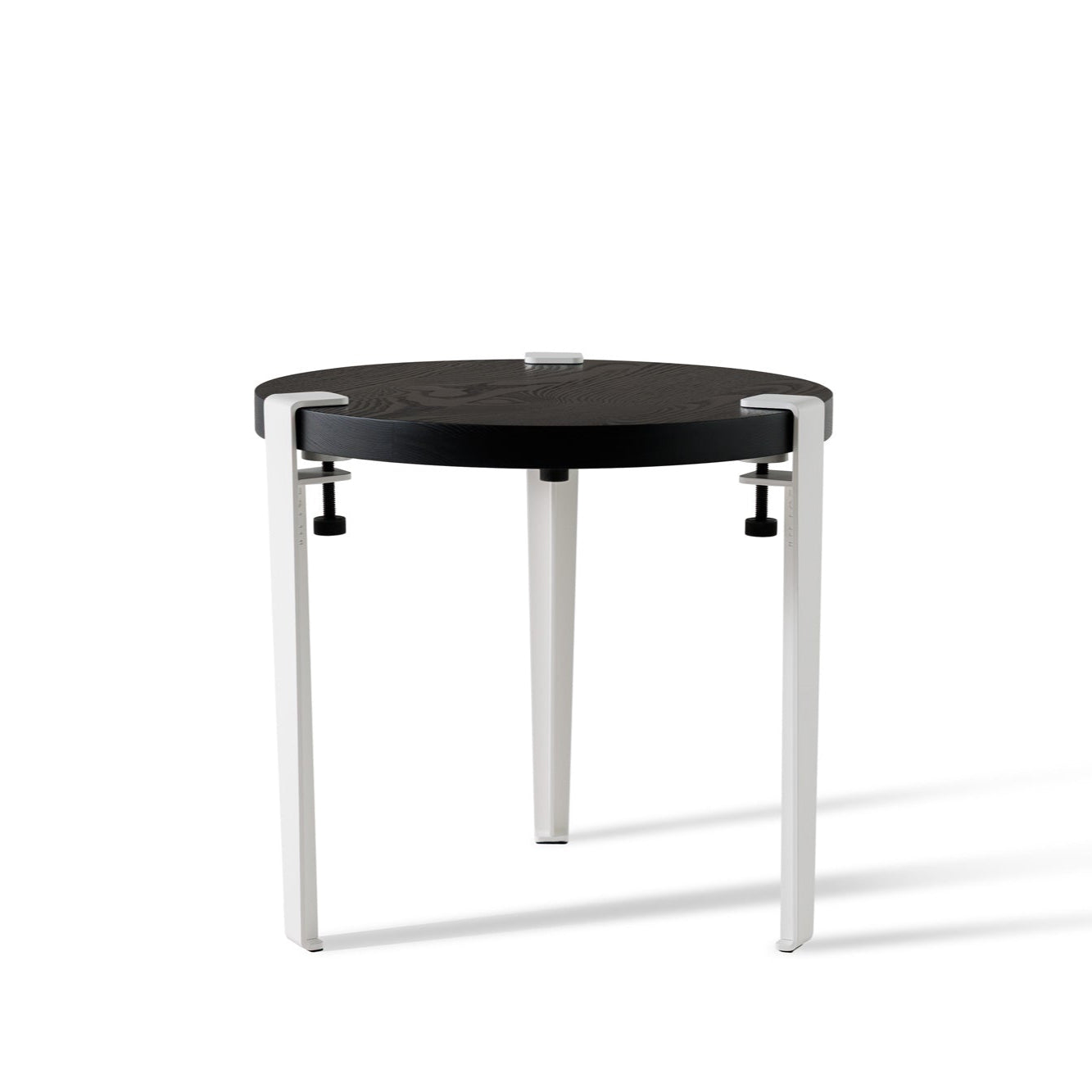 Round coffee table – recycled solid ash wood
