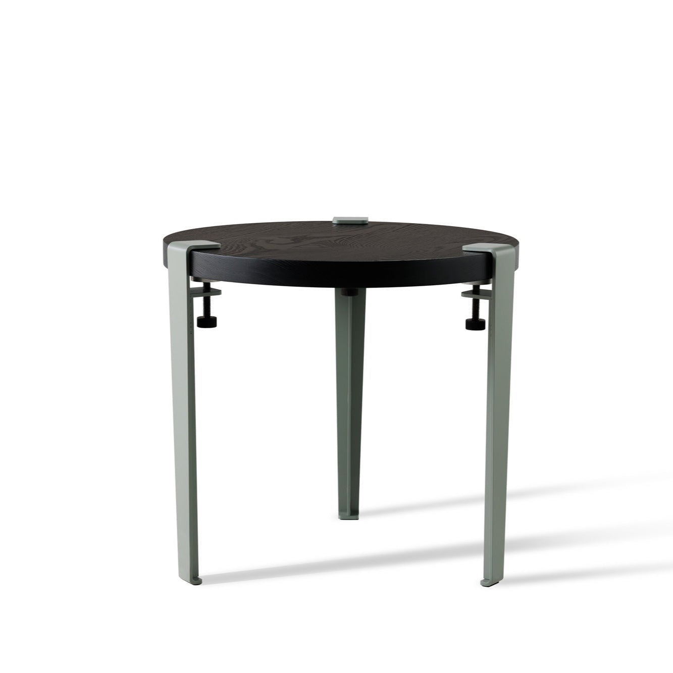 Round coffee table – recycled solid ash wood