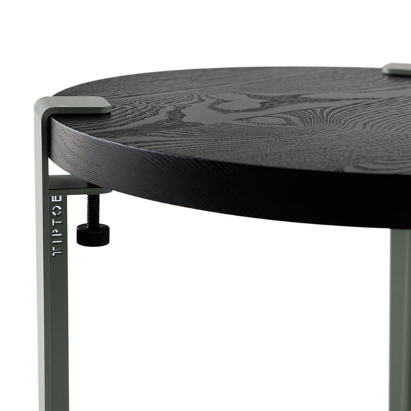 Round coffee table – recycled solid ash wood