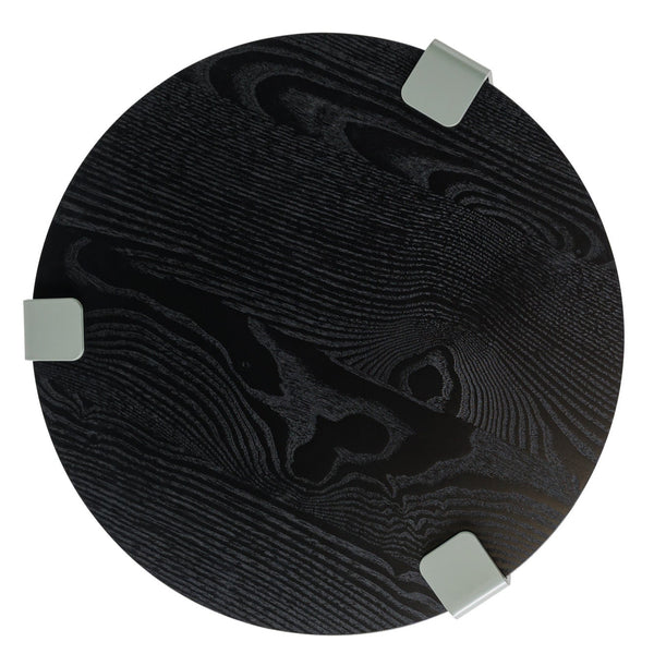 Round coffee table – recycled solid ash wood