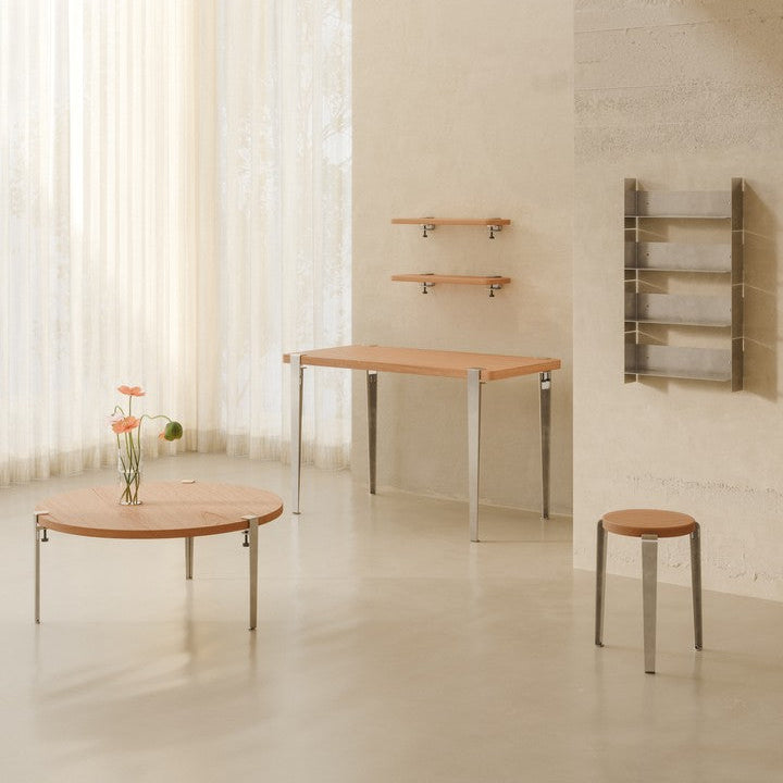LOU stool – eco-certified wood – 45 cm - CORE Edition
