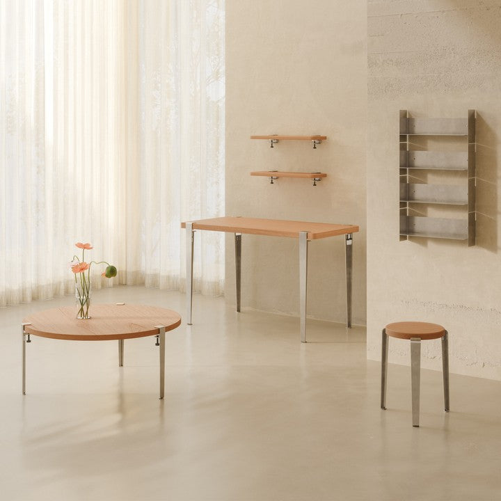 Étagère porte-manteau PLI en acier 30 à 60cm - Édition CORE