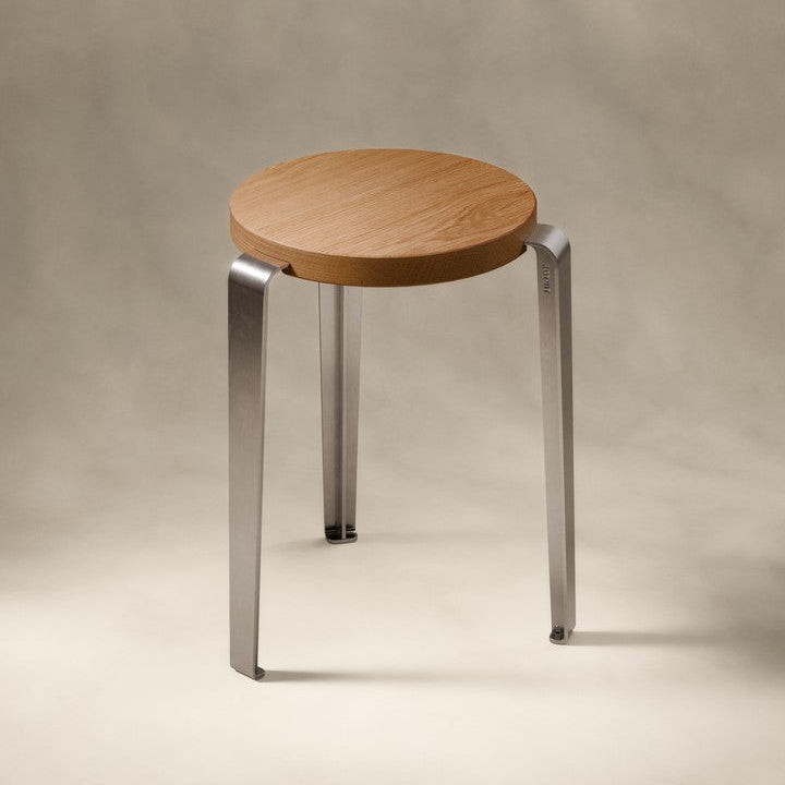 LOU stool – eco-certified wood – 45 cm - CORE Edition
