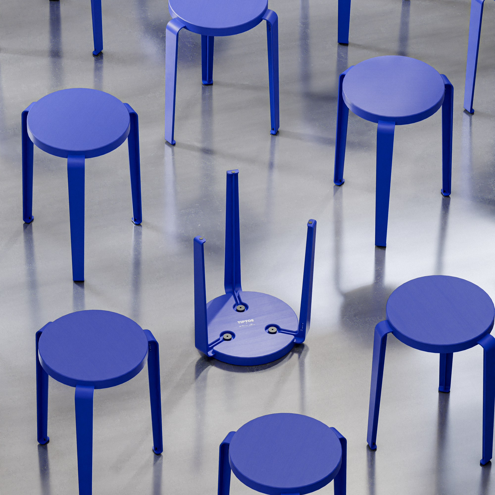 Tiptoe x Klein Blue® - LOU Stool 