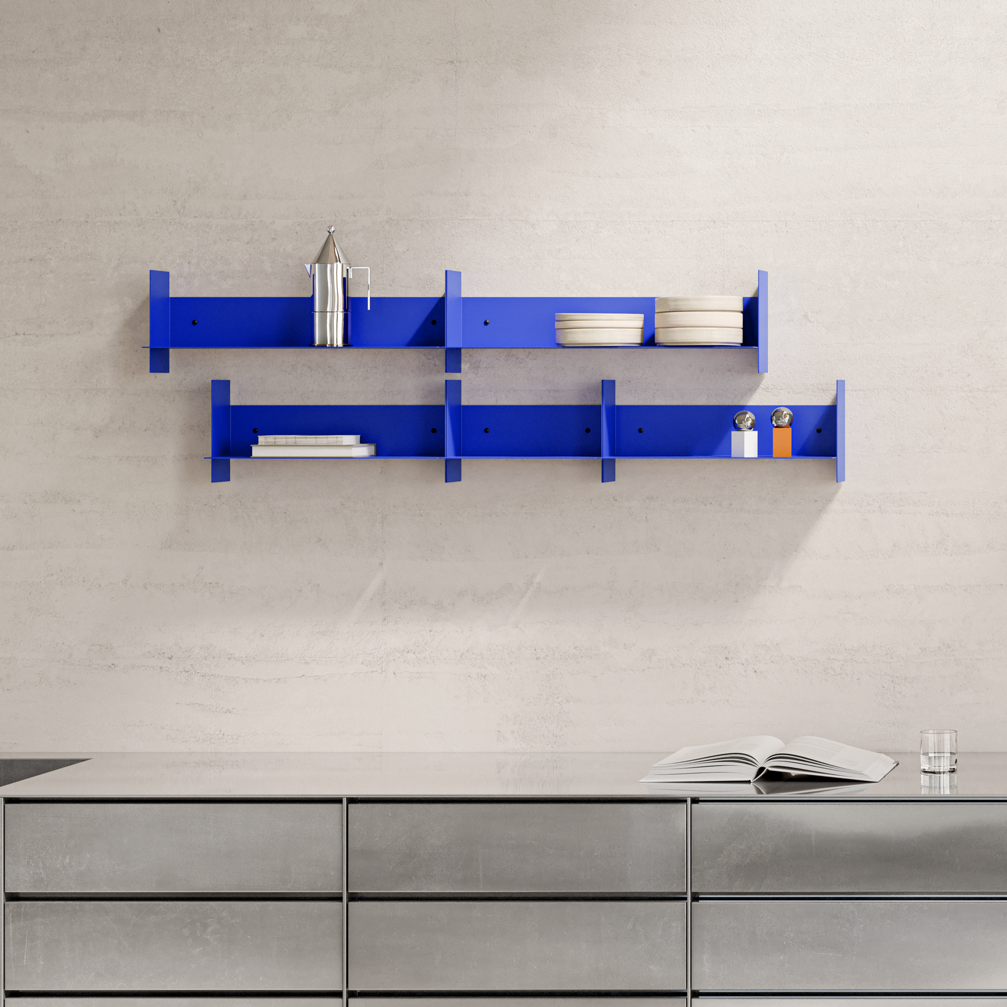 Tiptoe x Klein Blue® - PLI wall shelf 