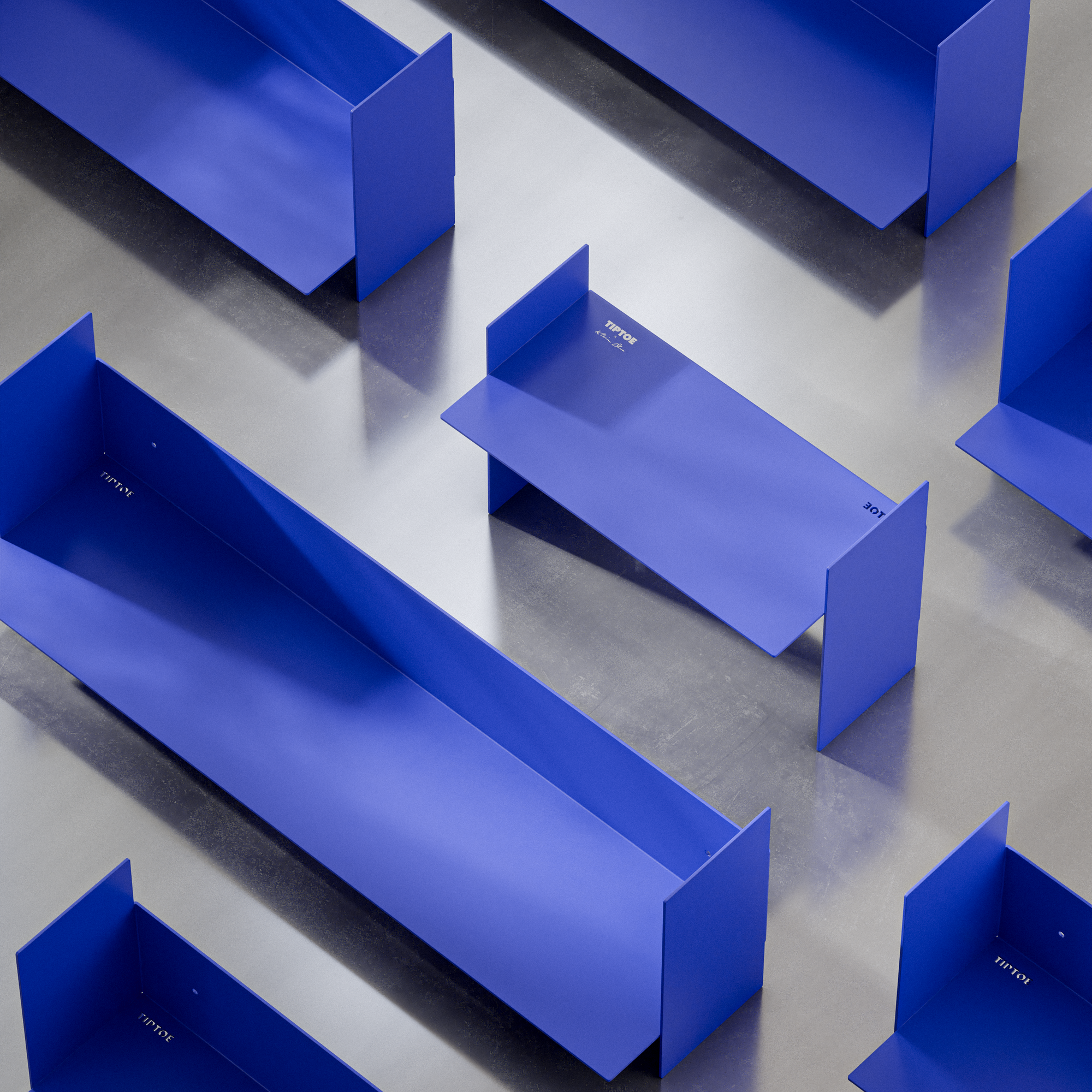 Tiptoe x Klein Blue® - PLI wall shelf 