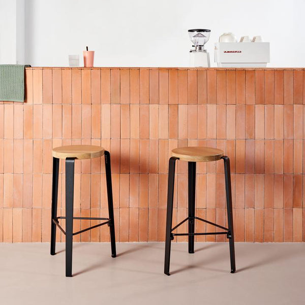 Tabouret de bar LOU - chêne massif