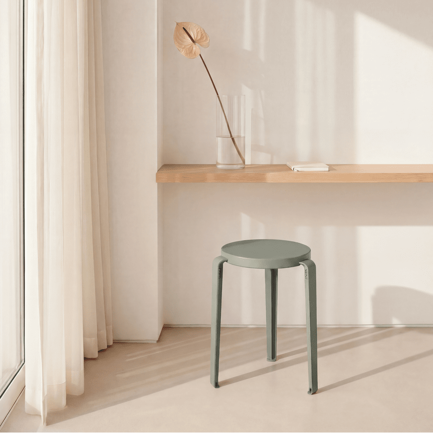 Tabouret LOU édition CHROMA- bois éco-certifié - 45cm