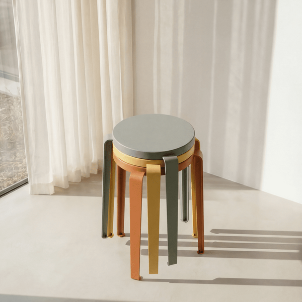 Tabouret LOU édition CHROMA- bois éco-certifié - 45cm