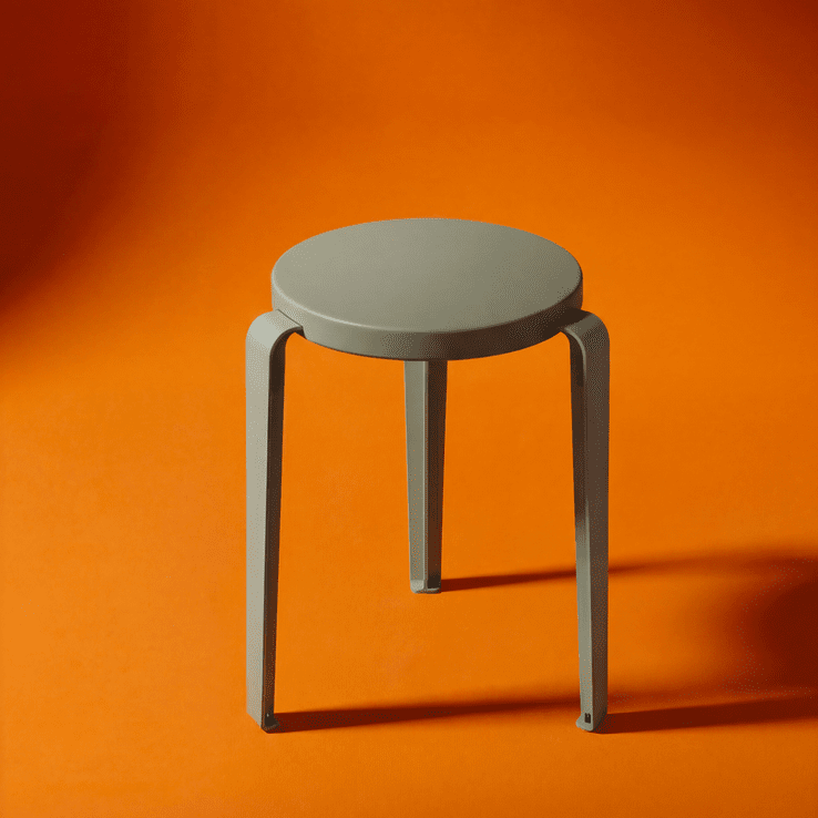 Tabouret LOU édition CHROMA- bois éco-certifié - 45cm