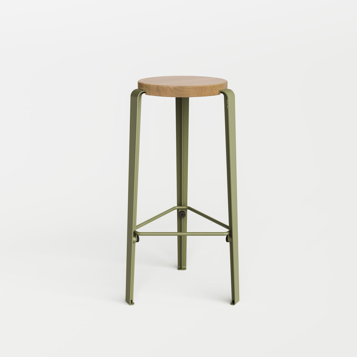 Tabouret de bar LOU - chêne massif