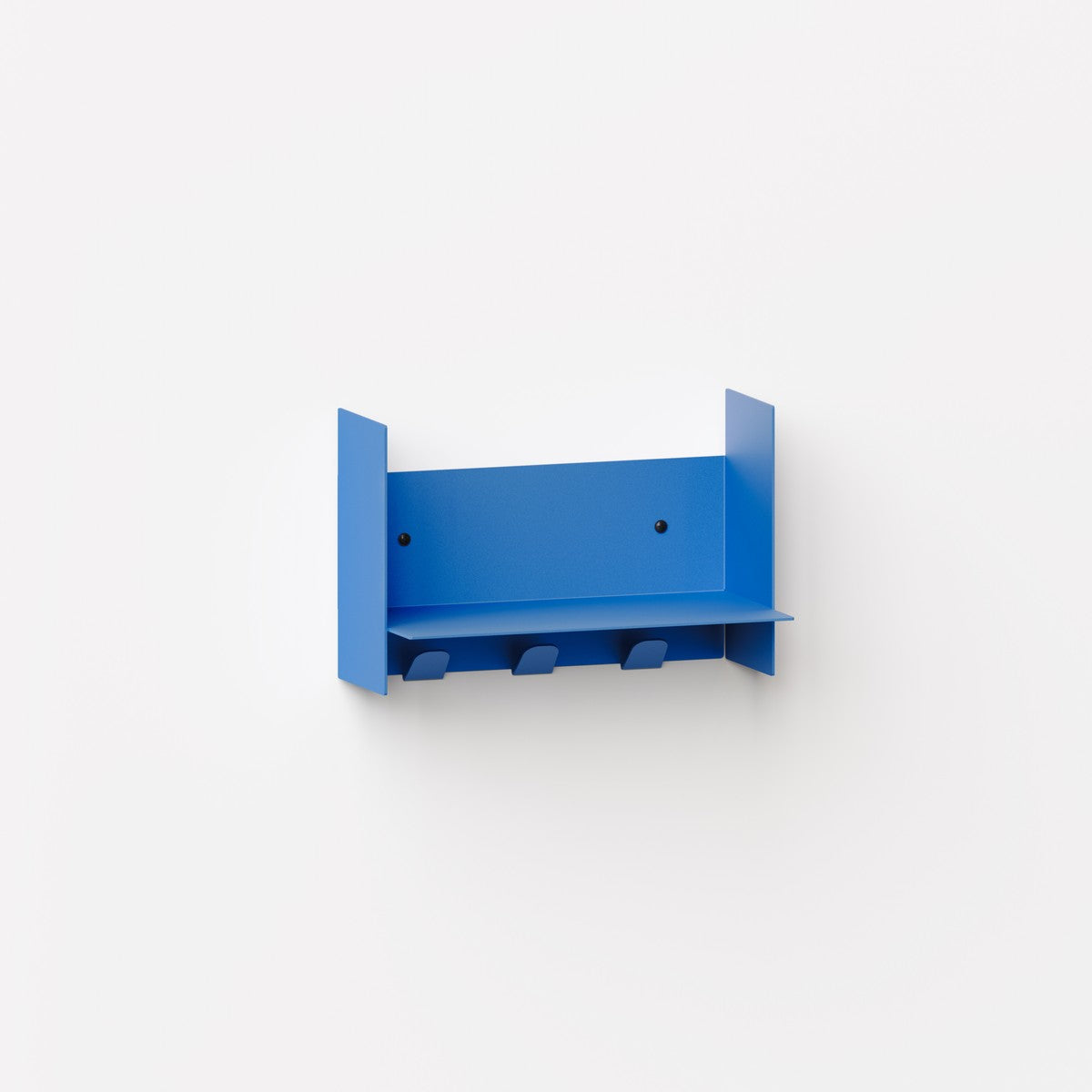 PLI steel wall shelf with coat rack – 30 to 60 cm