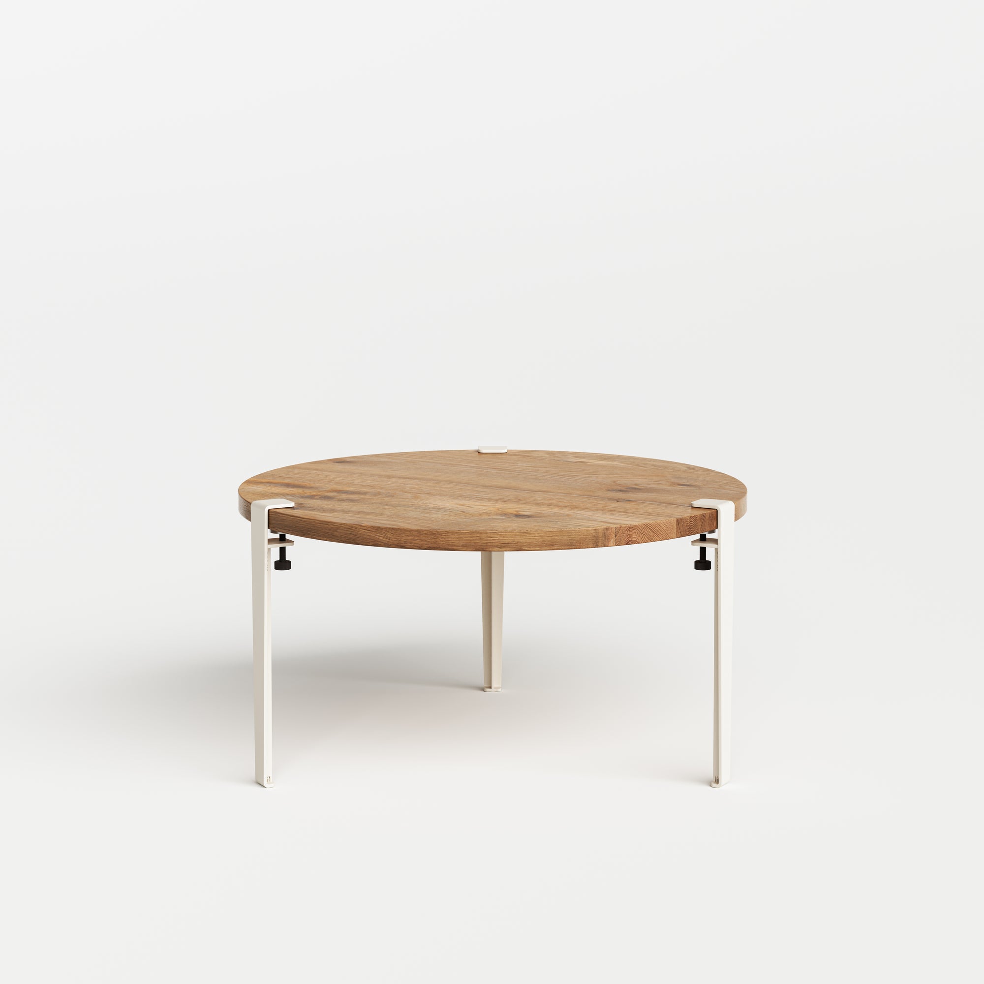 Table basse ronde TIPTOE- bois ancien recyclé