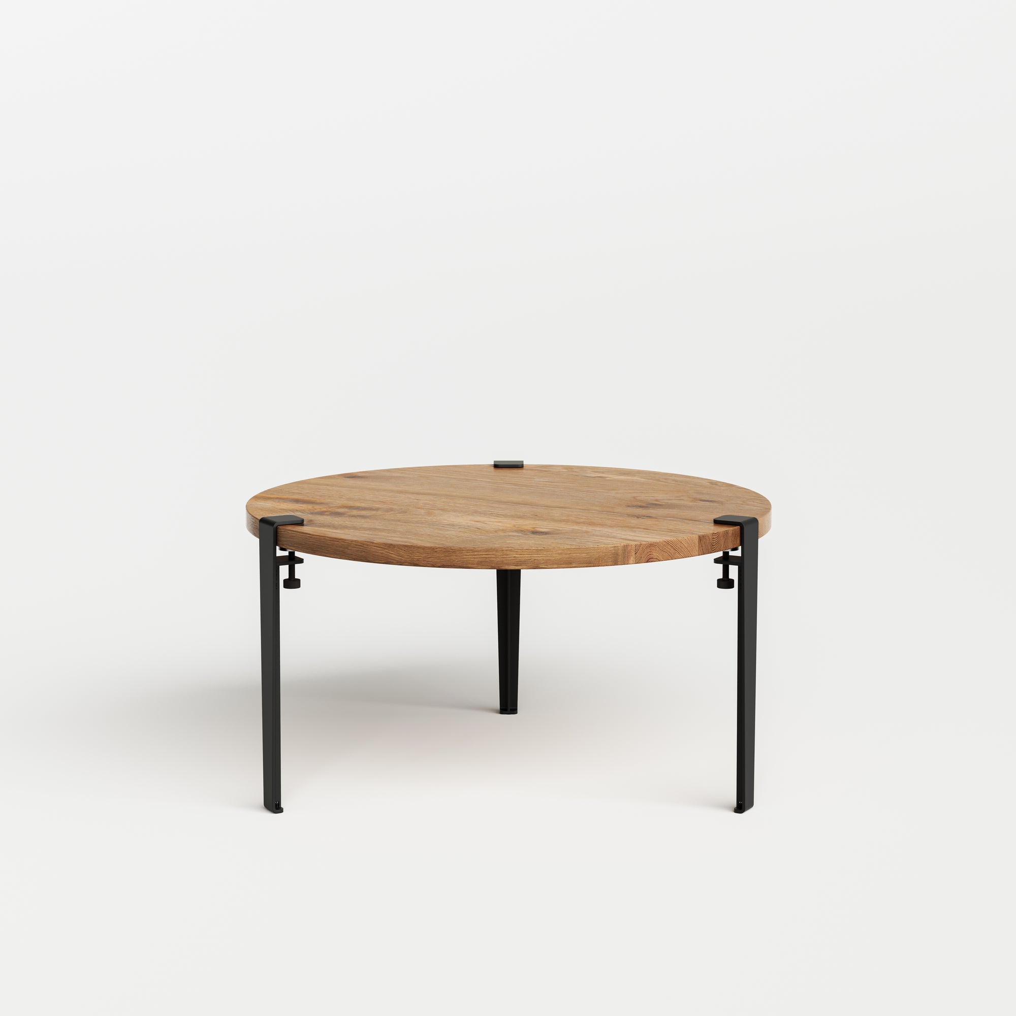 Table basse ronde TIPTOE- bois ancien recyclé