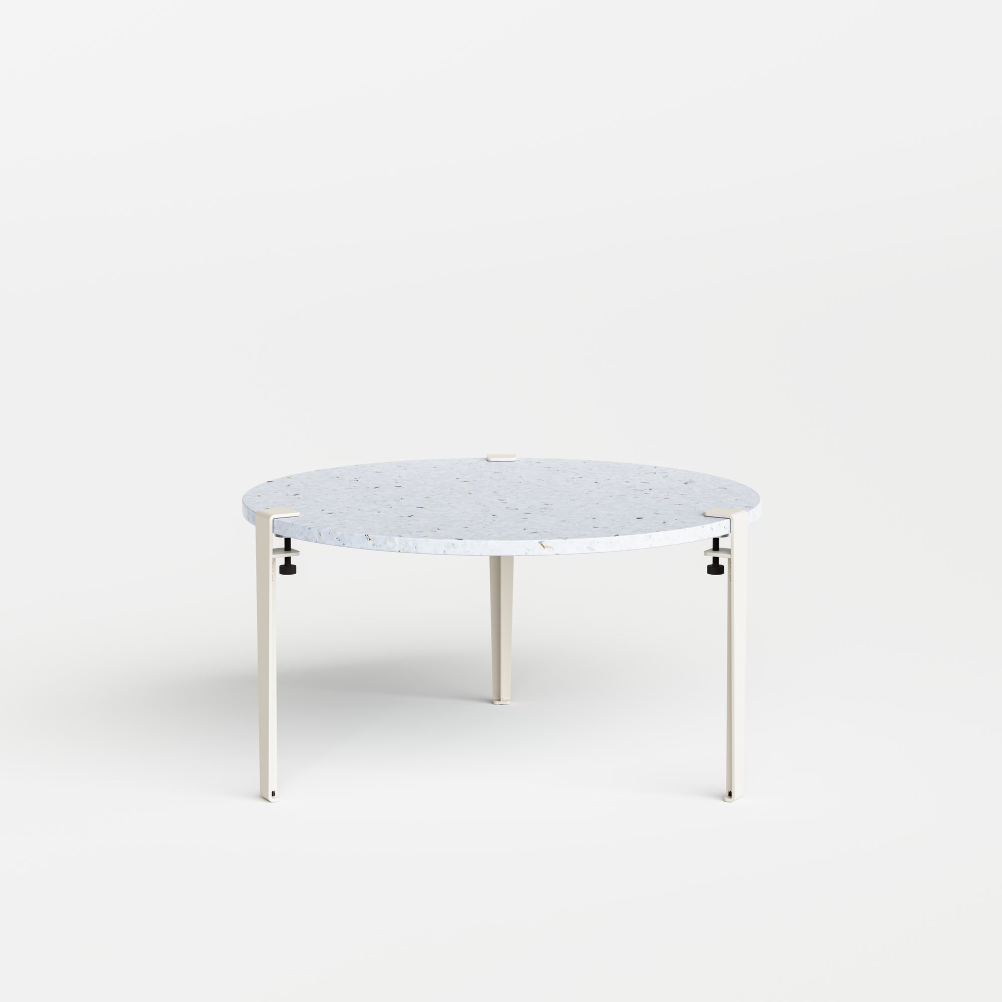 Table basse ronde TIPTOE - plastique recyclé
