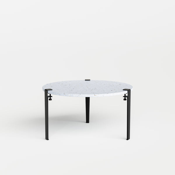 Table basse ronde TIPTOE - plastique recyclé