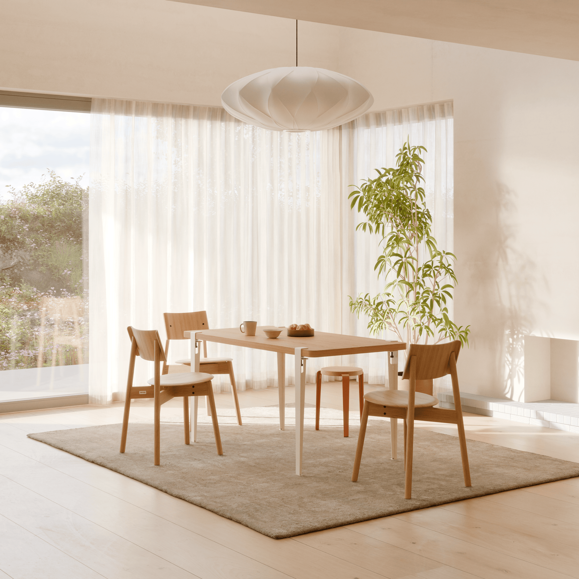 TIPTOE dining table 180x90cm – eco-certified wood 