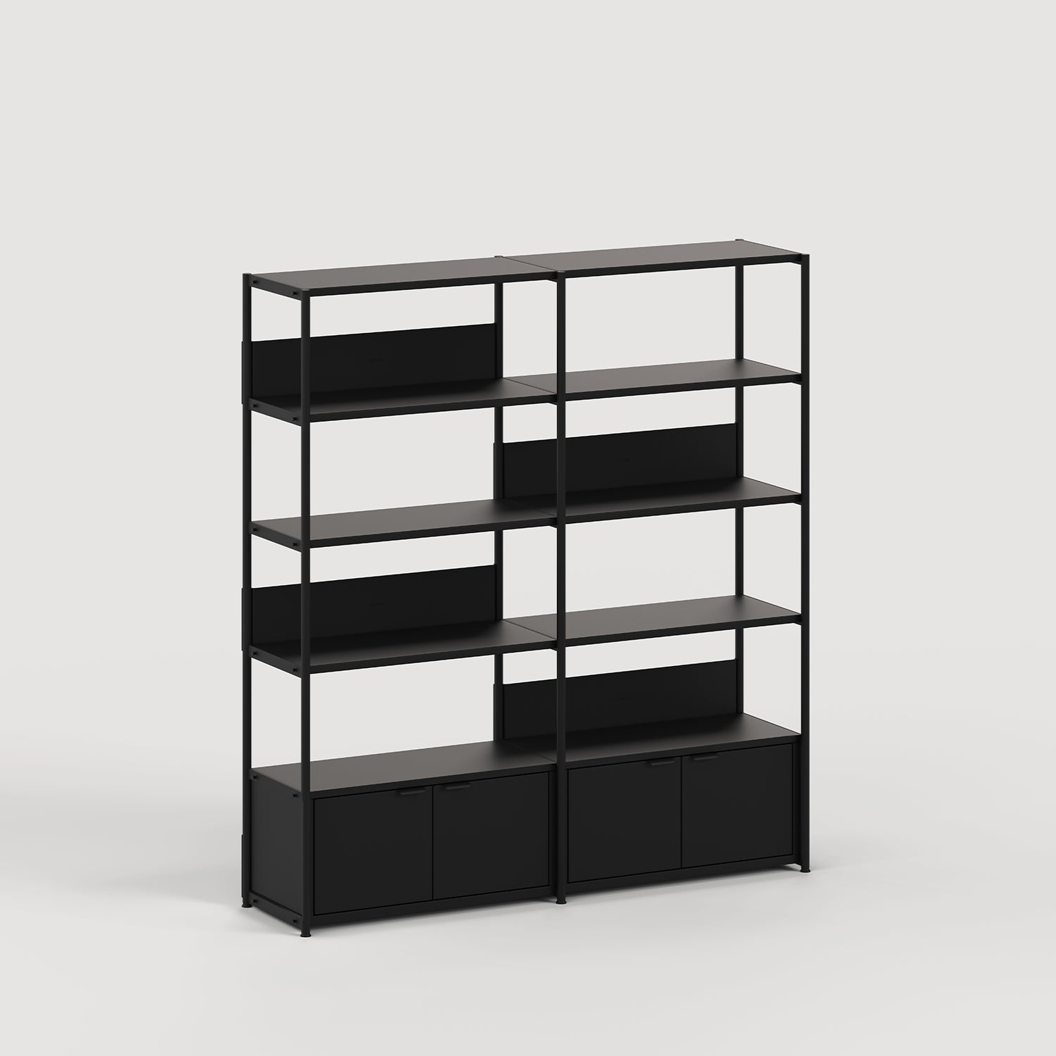Étagère UNIT - H180 à 215 x L164cm - acier thermolaqué