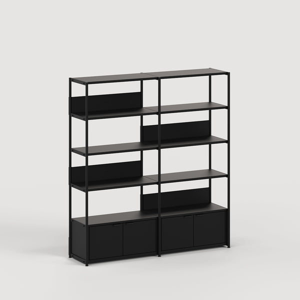 Étagère UNIT - H180 à 215 x L164cm - acier thermolaqué