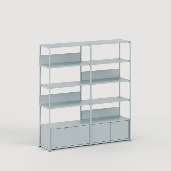 Étagère UNIT - H180 à 215 x L164cm - acier thermolaqué