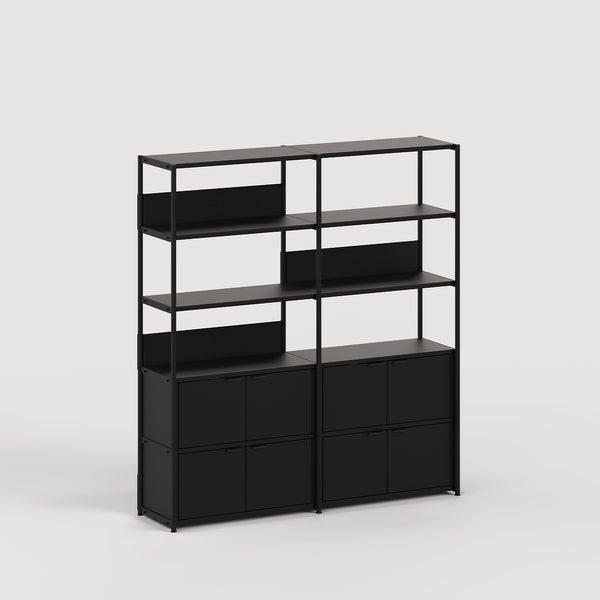Étagère UNIT - H180 à 215 x L164cm - acier thermolaqué