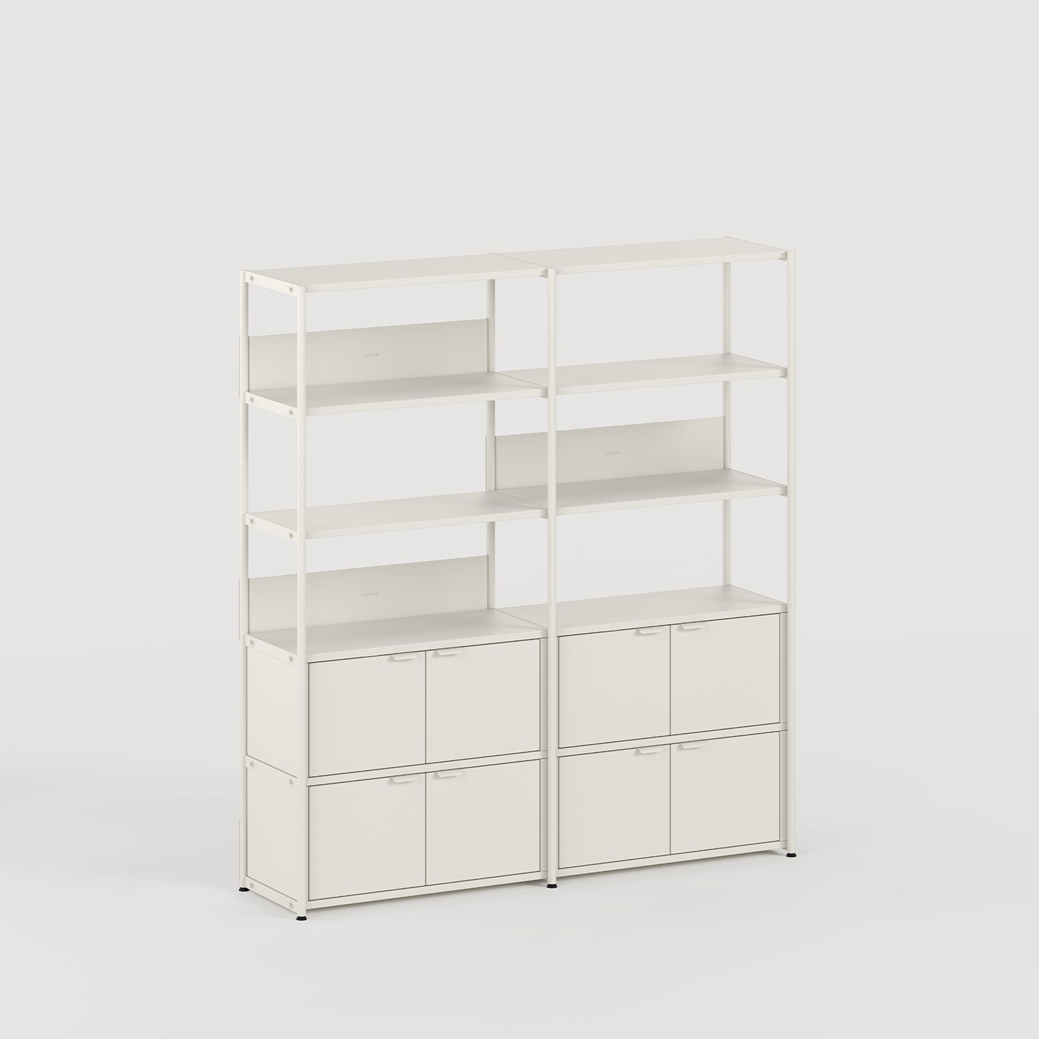 Étagère UNIT - H180 à 215 x L164cm - acier thermolaqué