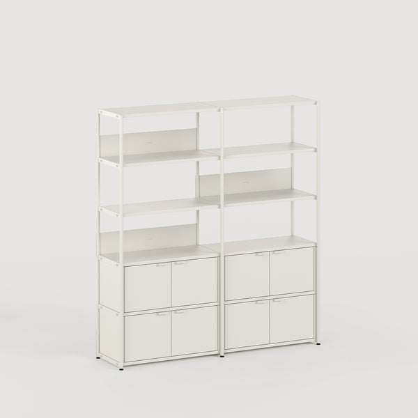 Étagère UNIT - H180 à 215 x L164cm - acier thermolaqué
