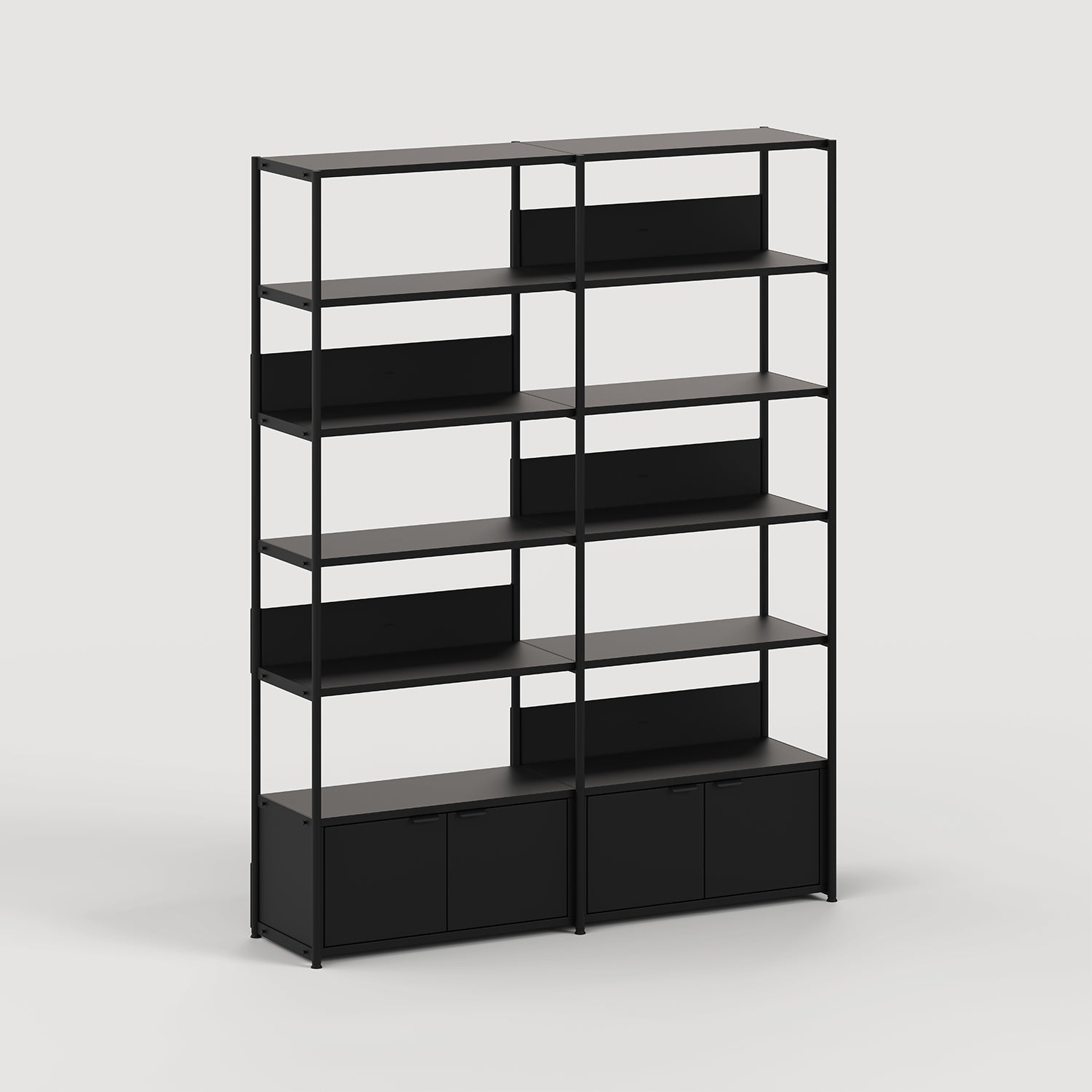 Étagère UNIT - H180 à 215 x L164cm - acier thermolaqué