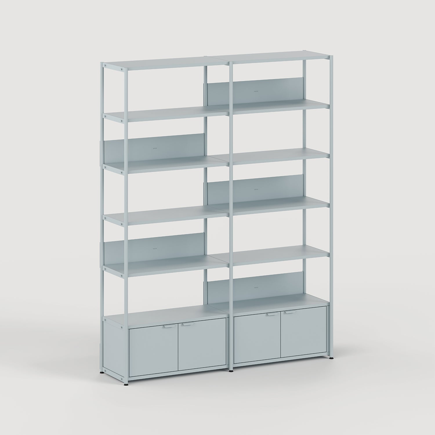 Étagère UNIT - H180 à 215 x L164cm - acier thermolaqué