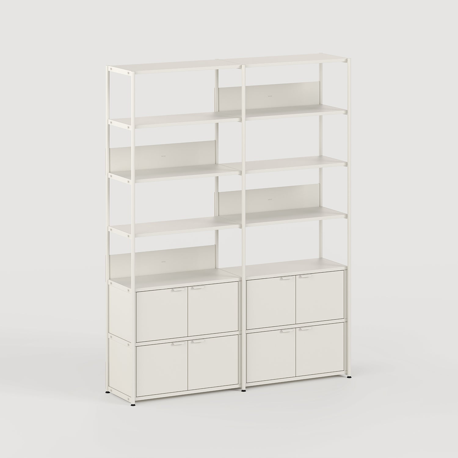Étagère UNIT - H180 à 215 x L164cm - acier thermolaqué