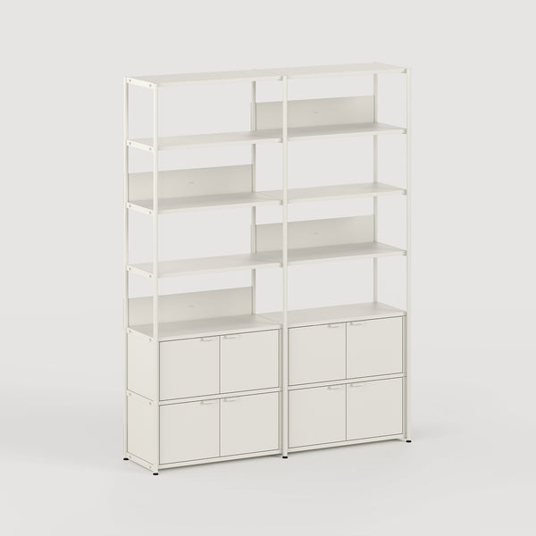 Étagère UNIT - H180 à 215 x L164cm - acier thermolaqué