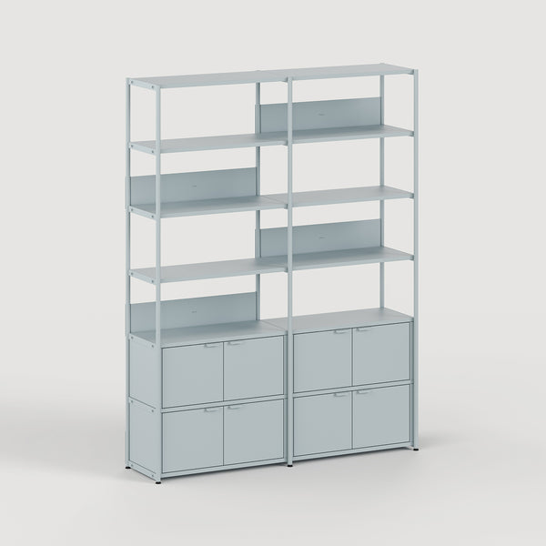 Étagère UNIT - H180 à 215 x L164cm - acier thermolaqué