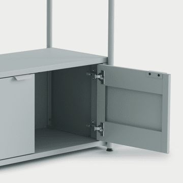 Étagère UNIT - H180 à 215 x L164cm - acier thermolaqué